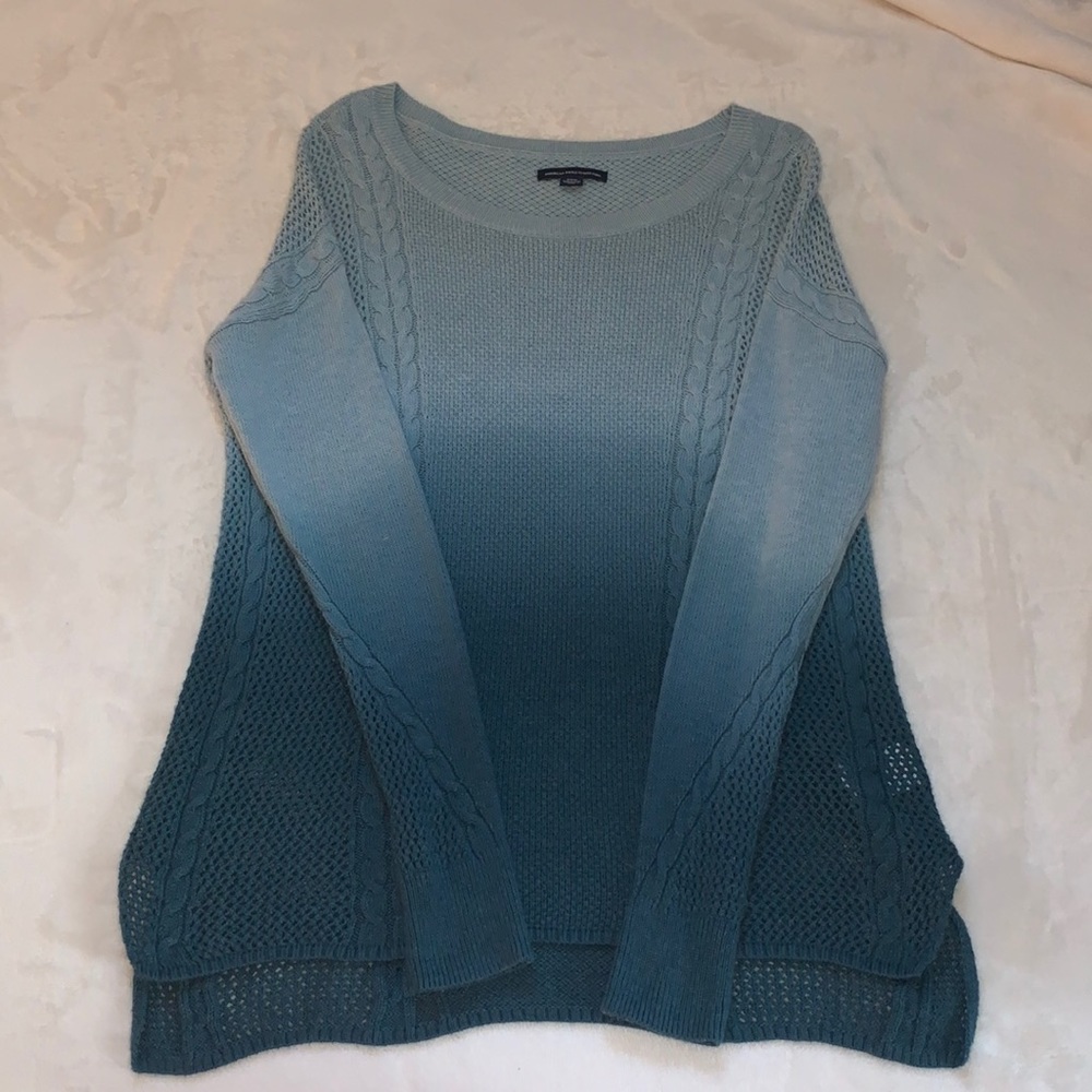 Green ombré American eagle sweater